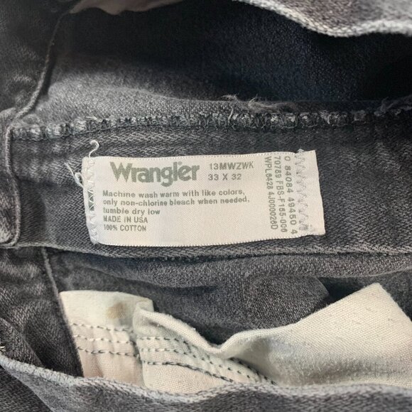 Wrangler Vintage Cowboy Cut Black Slim Fit Bootcut Jeans Denim USA - Picture 6 of 13